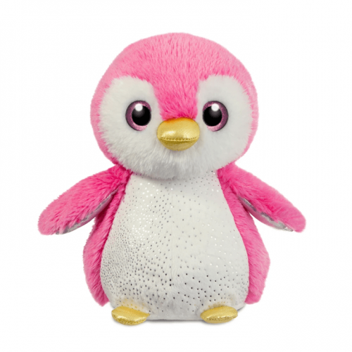 Lily de Pinguïn knuffel roze 18 cm