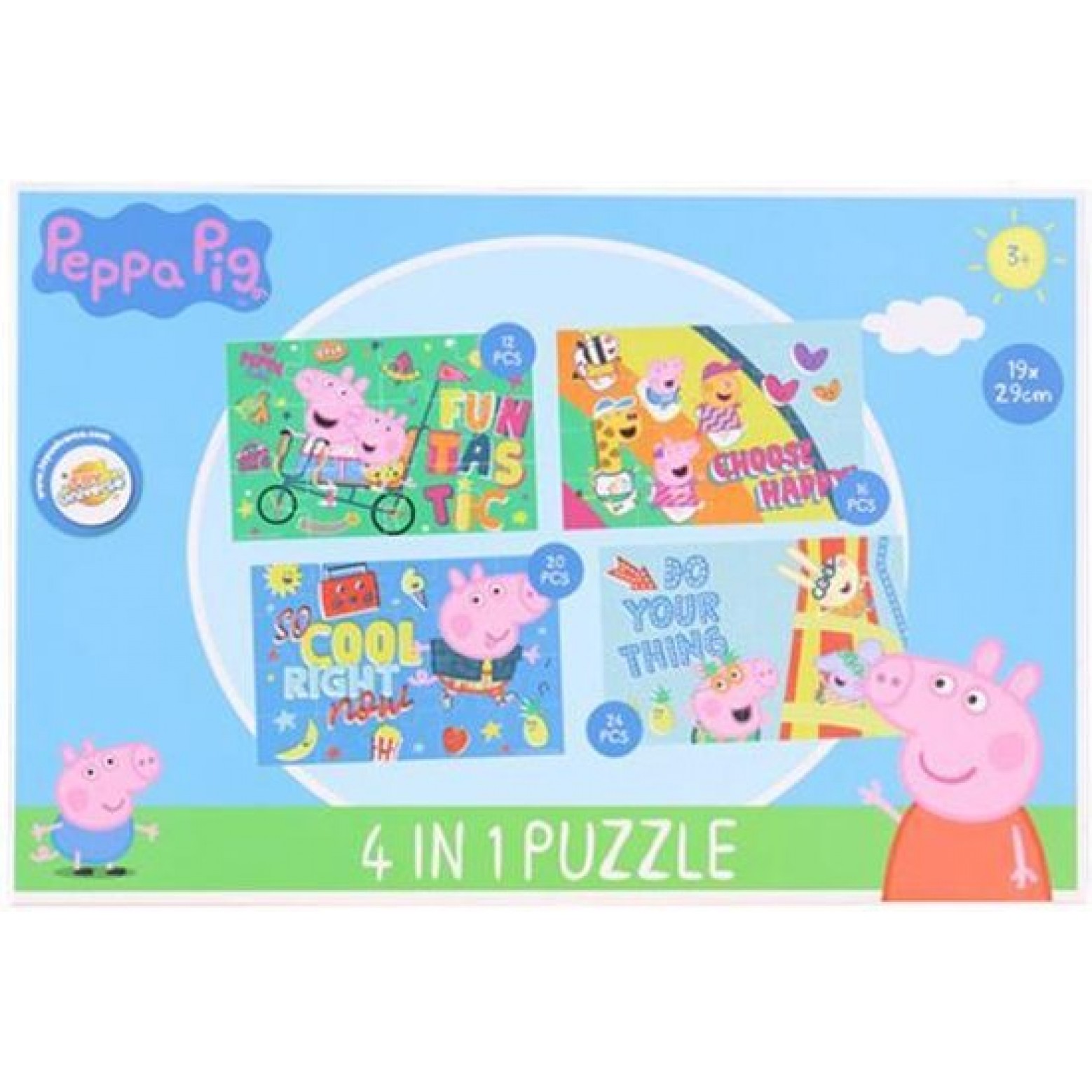 Peppa Pig  Puzzel 4 in 1