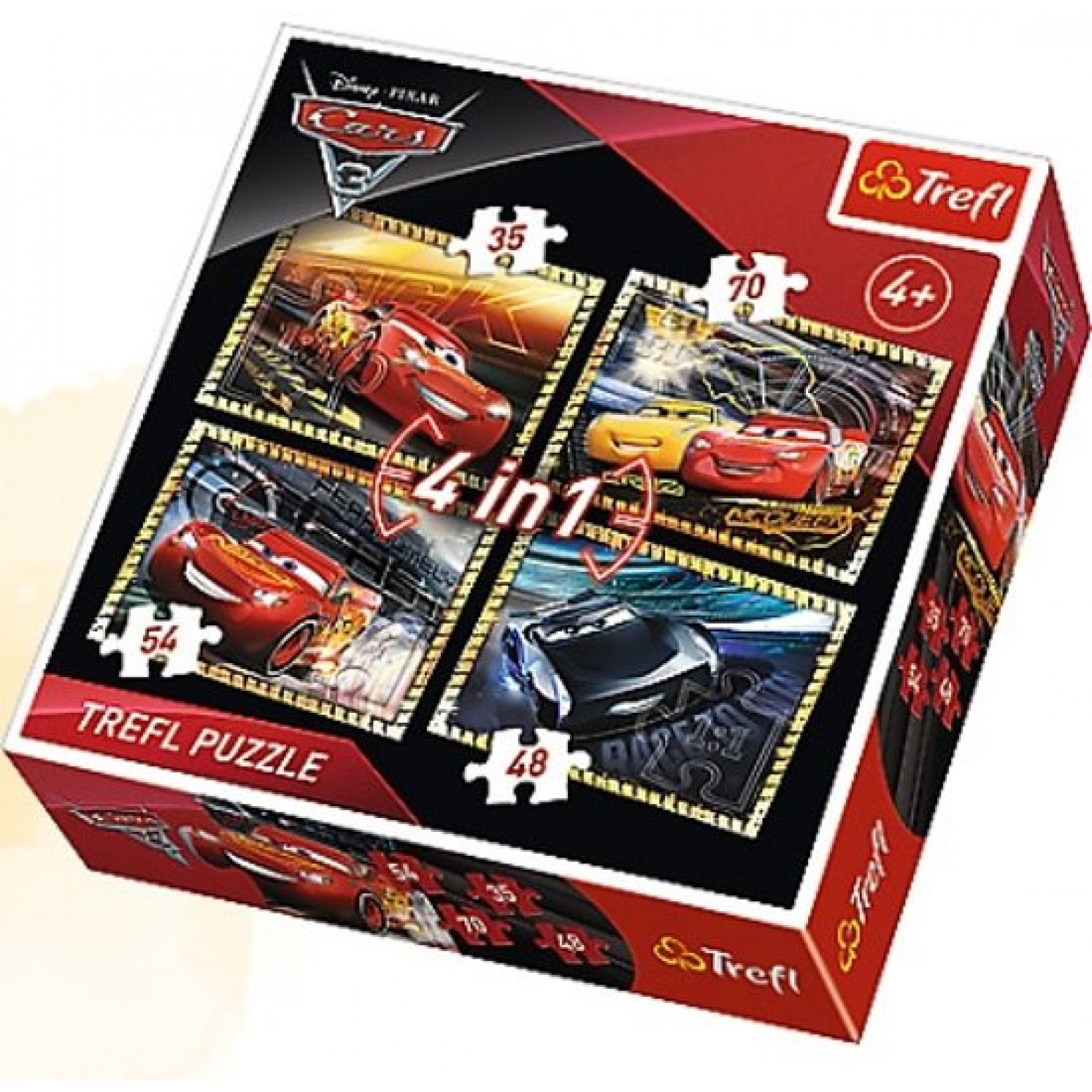 Cars 3 puzzel 4 in 1 